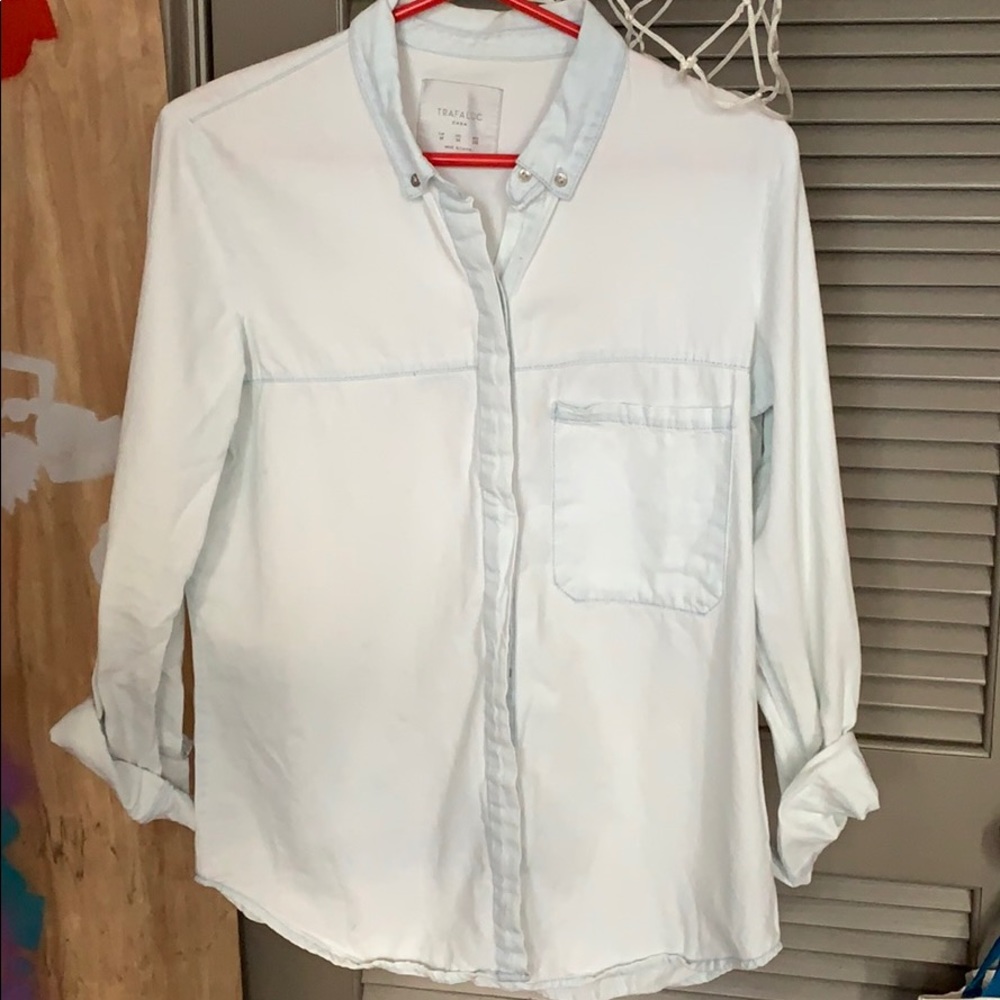 Zara Light Denim Button Down